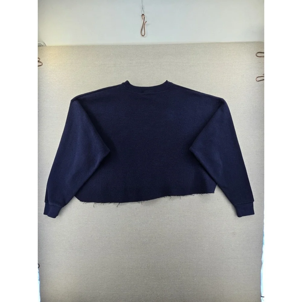 Vintage Majestic Cubs XL Sweatshirt Sweatshirt Cut Off Cropped Made In USA